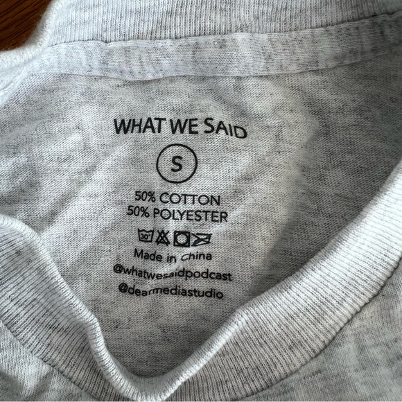 What We Said Podcast Exclusive Tour Merch “I 🩷 WWS” Graphic Tee - Picture 4 of 6